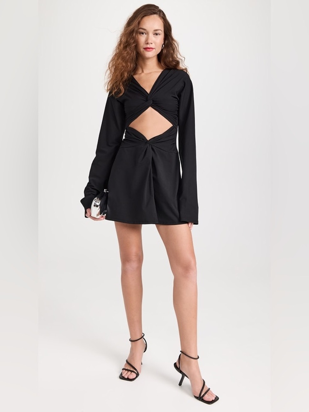 NWT beaufille Black Dress with Tie Detail Small